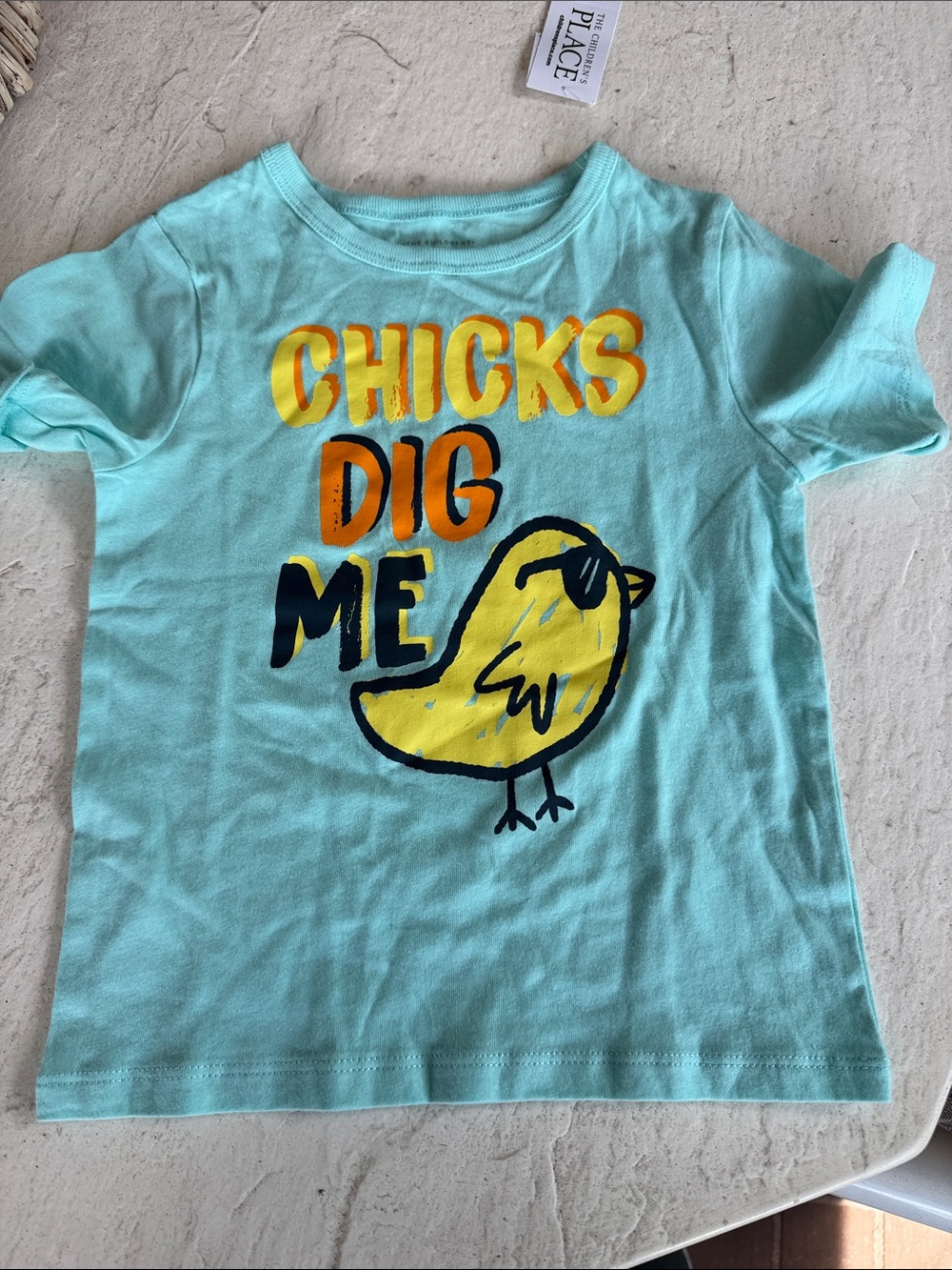 The Children's Place mint green  'Chicks Dig Me' Graphic Tee